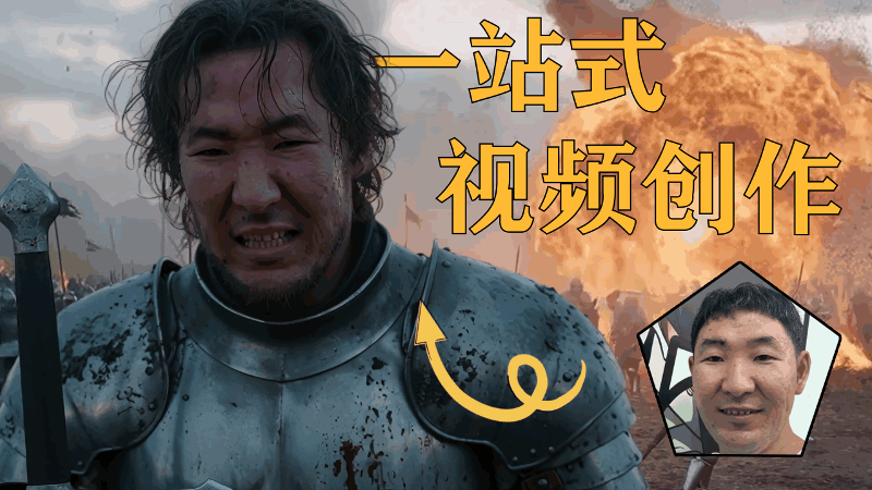 一站式视频创作工作流，镜头控制，视频+音频+换脸同步创作